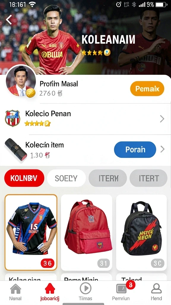 Tampilan antarmuka yang modern dan user-friendly.