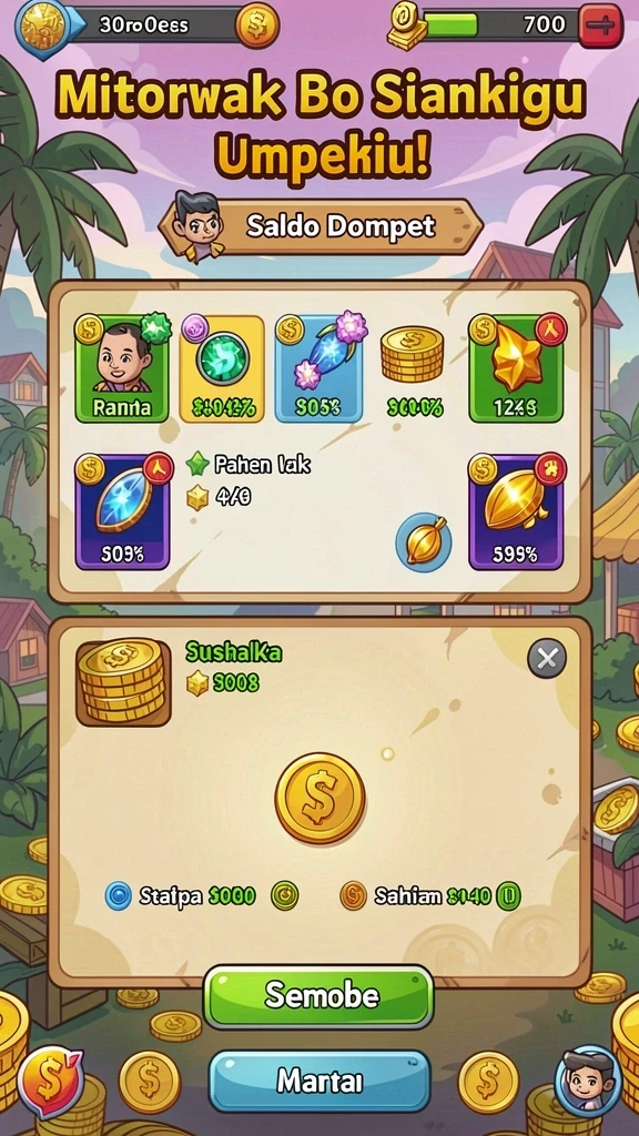 Karakter-karakter unik yang dapat dimainkan oleh pengguna.