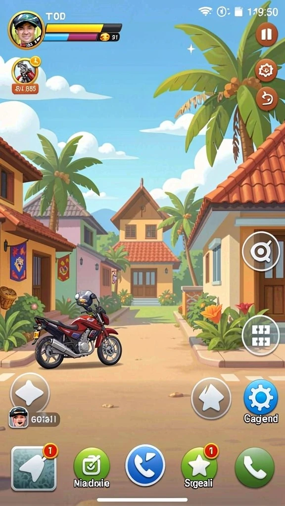 Fitur sosial untuk bermain bersama teman.