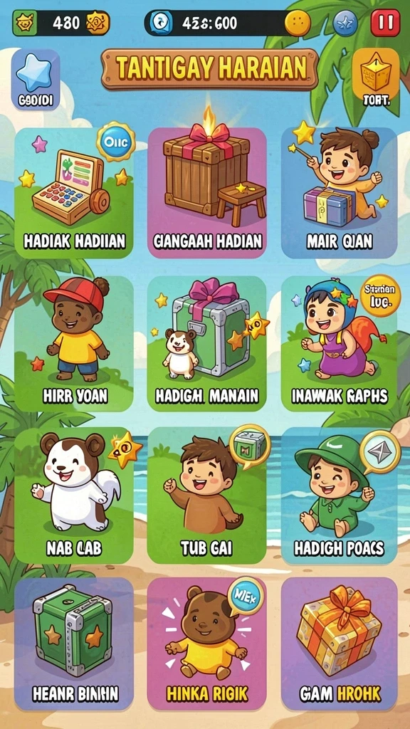Tampilan awal yang menarik dan intuitif.