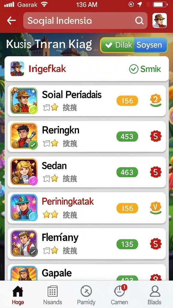 Screenshot menampilkan karakter utama dalam aksi.