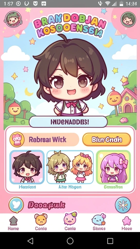 Menunjukkan berbagai hadiah yang bisa diperoleh dalam game.