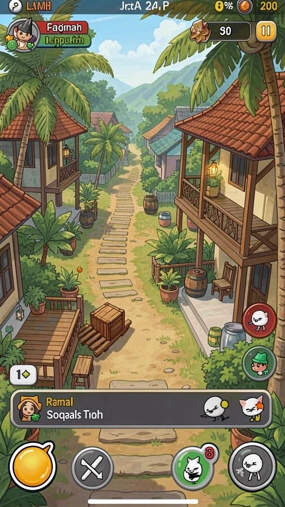 Screenshot menunjukkan pemain sedang menikmati permainan meja klasik.