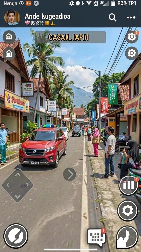 Tangkapan layar ini menunjukkan karakter utama dalam misi pertamanya.