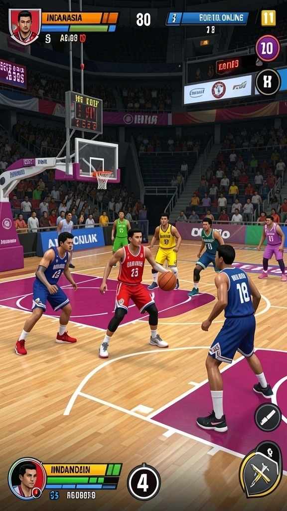 Gambaran gameplay seru saat bertarung dengan musuh.