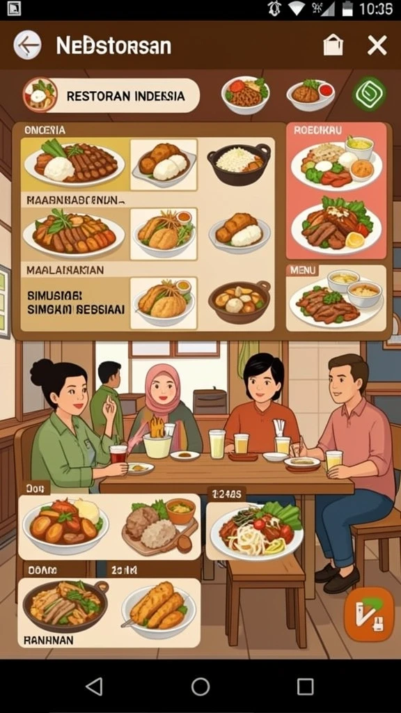 Tampilan antarmuka KOSTOTO yang modern dan menarik.