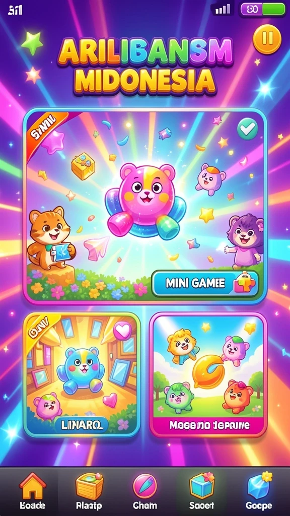 Tampilan layar utama LUCKSVIP dengan menu navigasi yang jelas.
