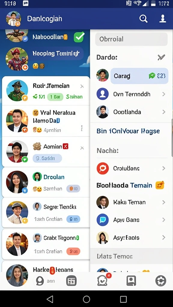 Tampilan antarmuka pengguna yang menarik.