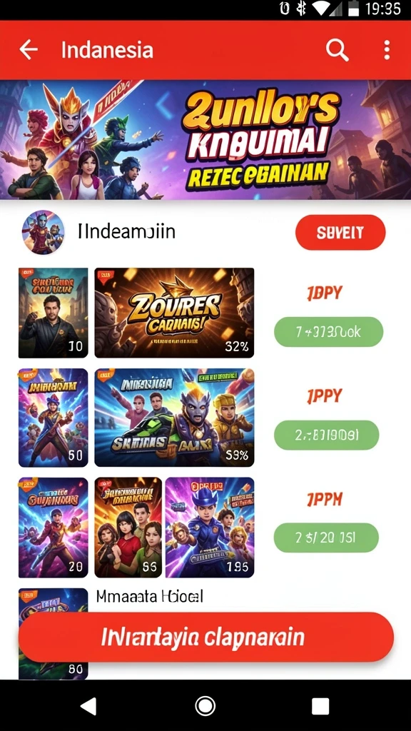Tampilan awal MEGASLOTO yang menarik dan intuitif.