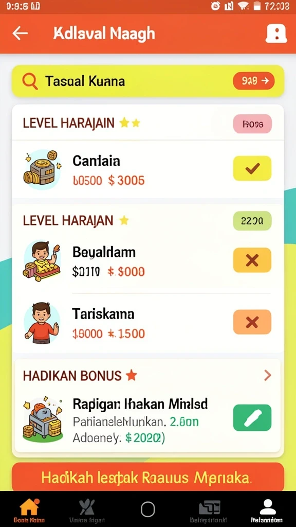 Fitur kustomisasi avatar yang menarik.
