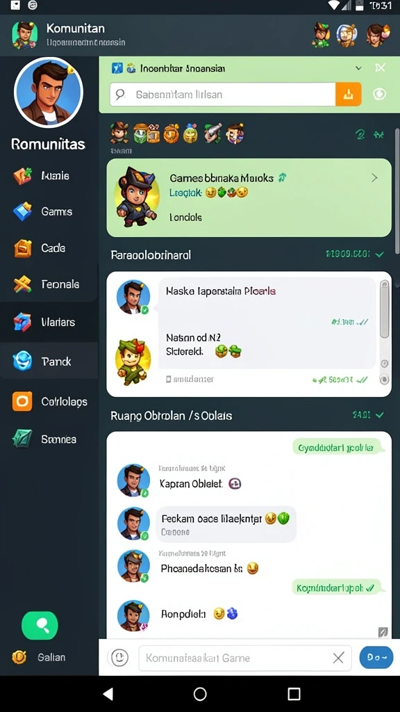 Gameplay yang penuh tantangan dan seru.