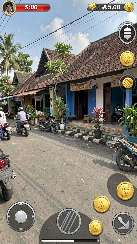Screenshot menampilkan karakter utama dalam aksi seru.
