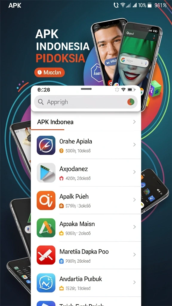 Tampilan awal dengan karakter yang menarik.