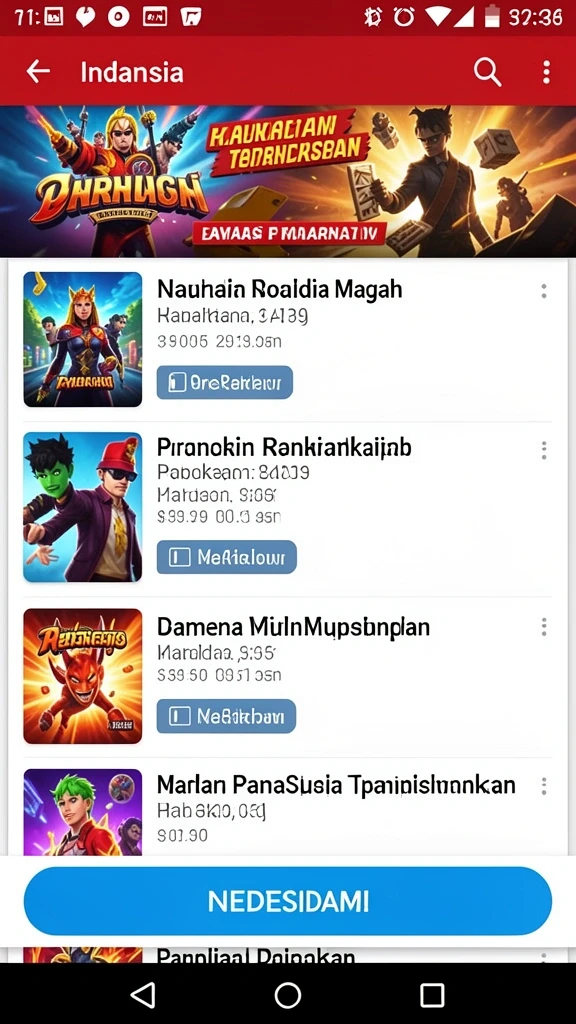 Karakter yang beragam dan unik untuk dipilih.