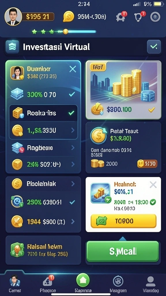 Sistem reward yang memotivasi pemain.