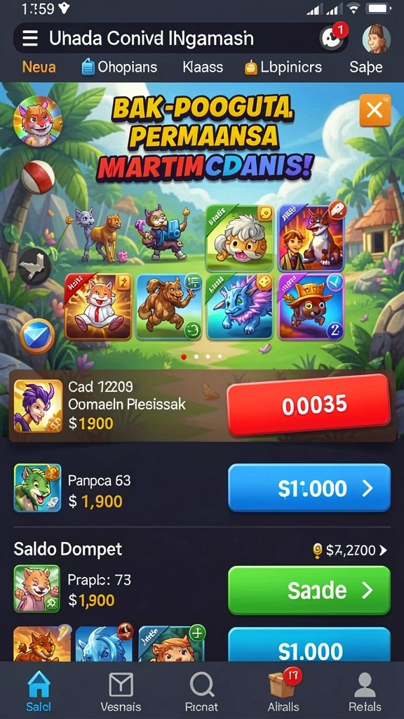 Gameplay yang penuh warna dan seru.