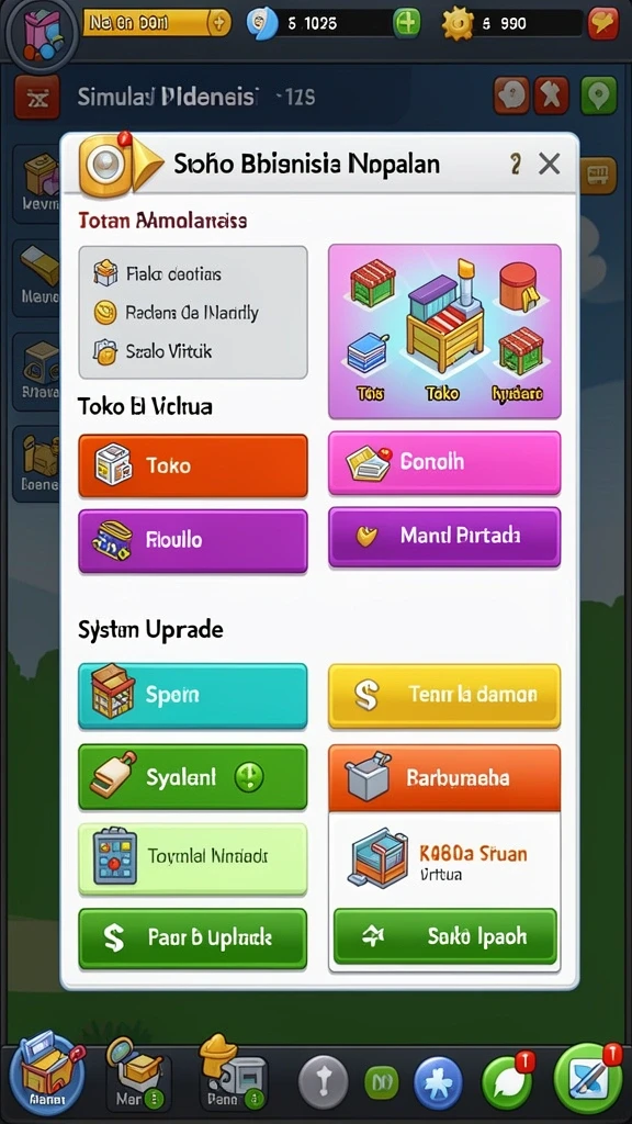 Berbagai mode permainan yang tersedia.