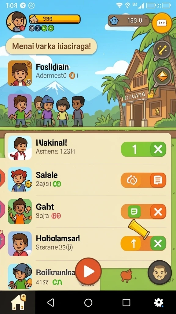 Mode bermain tim yang membuat pengalaman lebih seru.