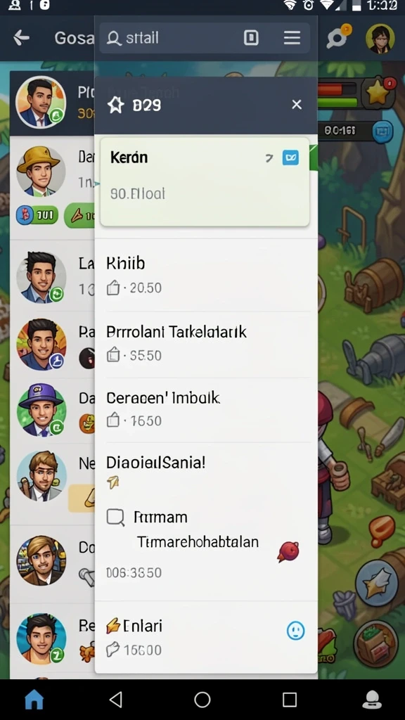 Screenshot menarik dari salah satu level dalam game.